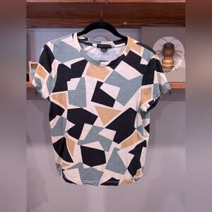 Geometric Print Women's Top